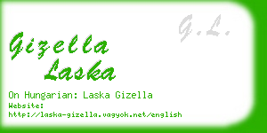 gizella laska business card